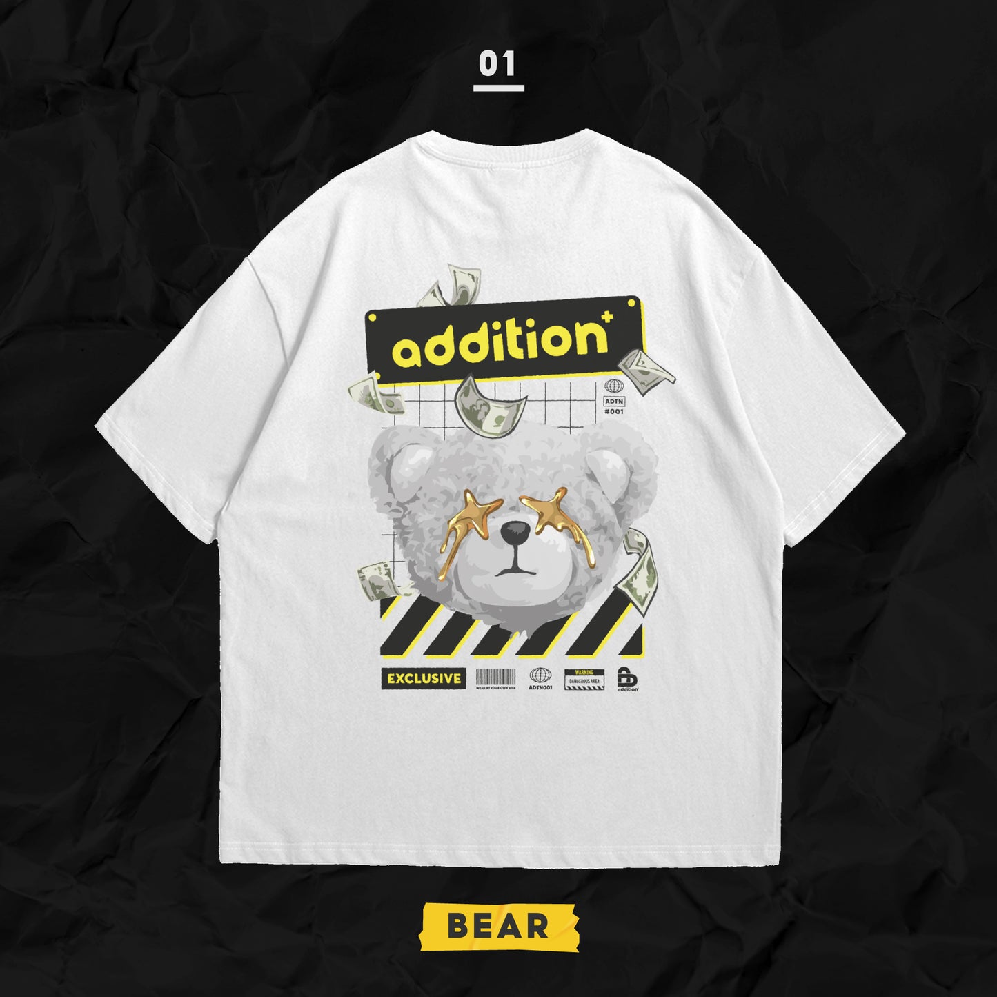 ADTN WHITE BEAR TEE